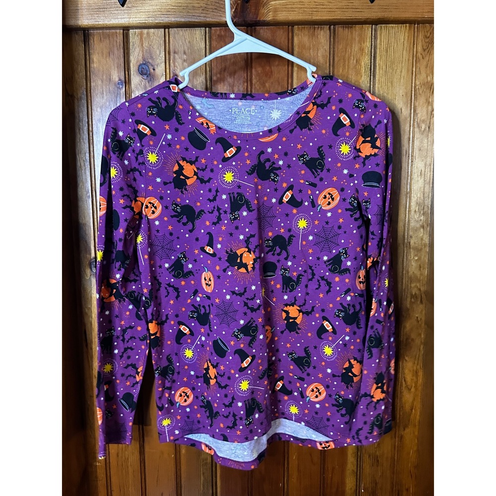The Children's Place Halloween Print Long Sleeve Shirt Girls XL (14)
